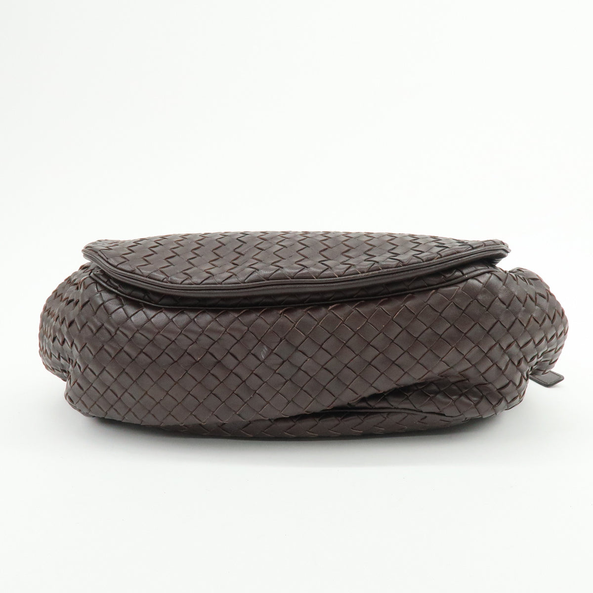 BOTTEGA VENETA Intrecciato Leather Shoulder Crossbody Bag Brown 245343