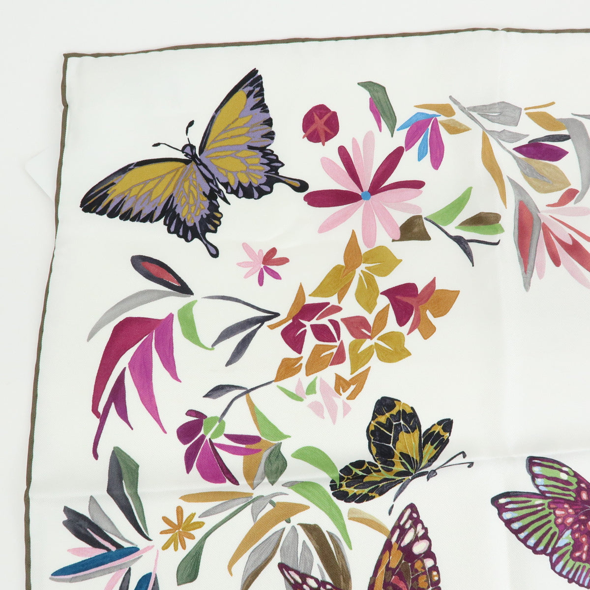 Christian Dior Toile de Jouy Fantastica 90 Square Scarf White Pink Blue