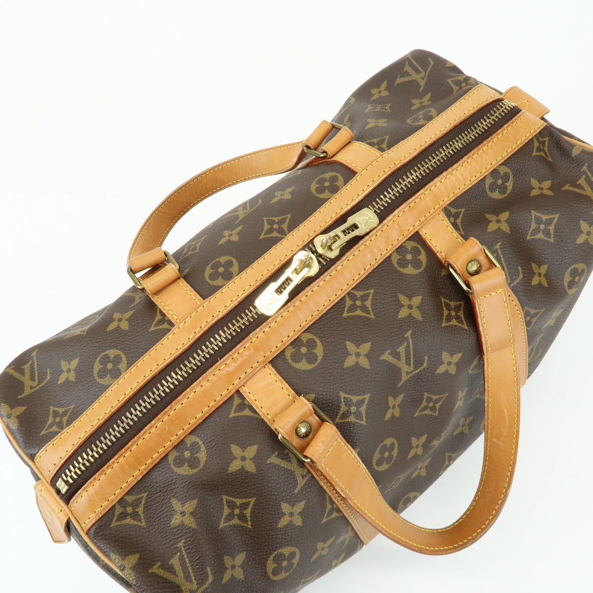 Louis Vuitton Monogram Sac Souple 35 Boston Bag Brown M41626