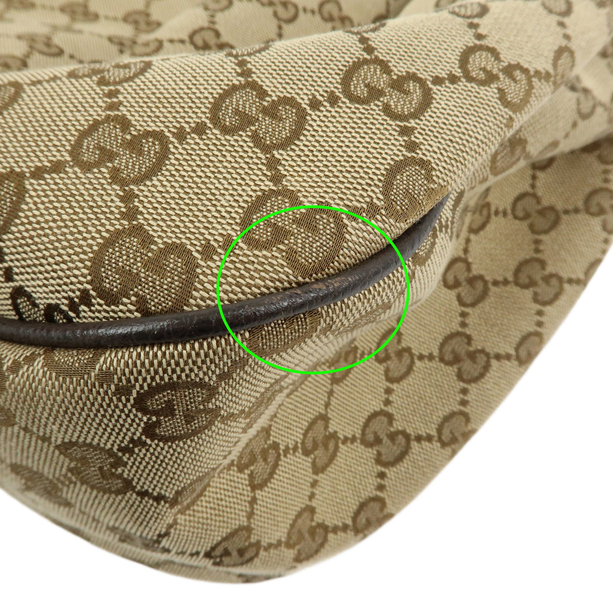 GUCCI Sukey GG Canvas Leather Shoulder Bag Hand Bag Beige Brown 364843