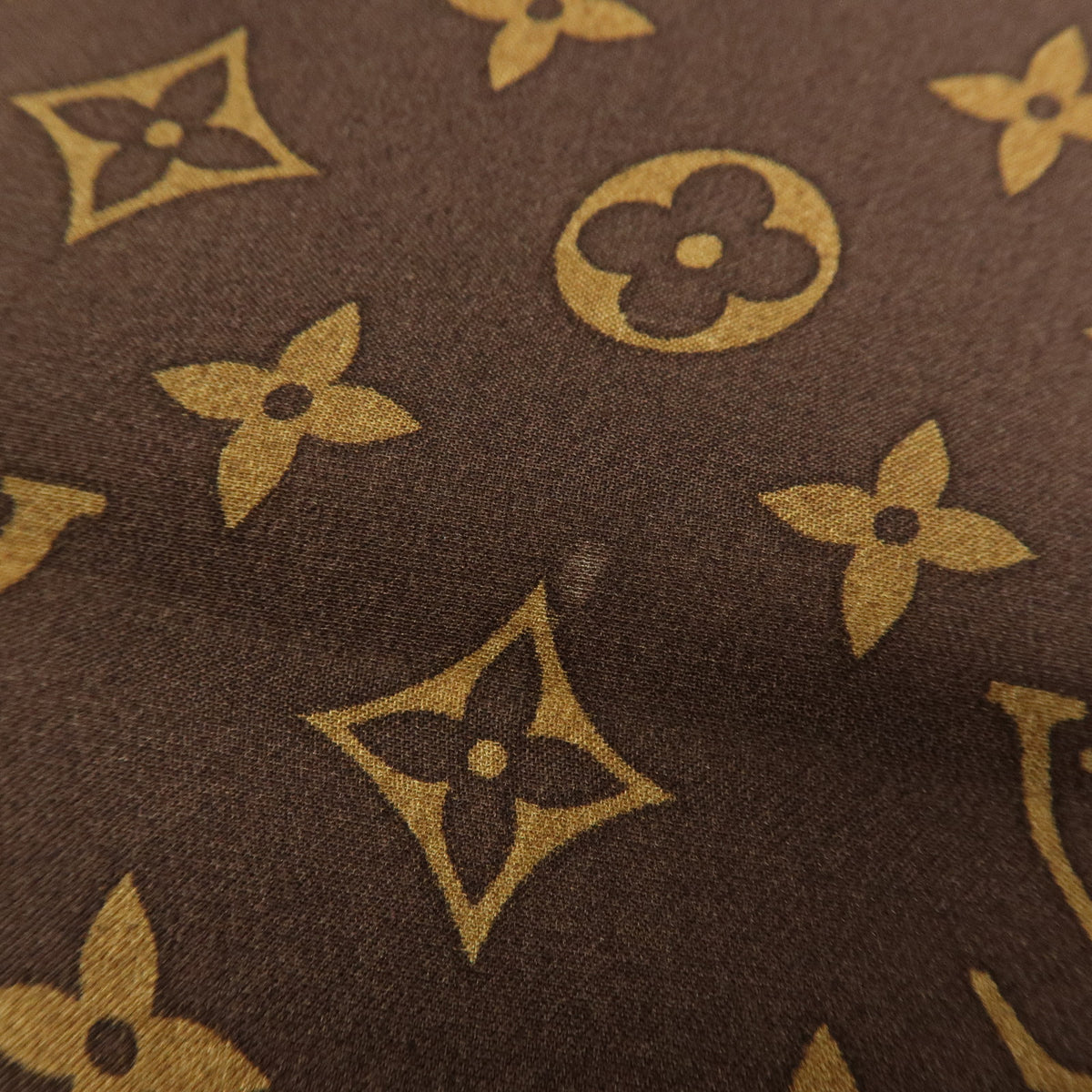 Louis Vuitton Carre Monogram Leopard Silk 100% Scarf Brown M72124