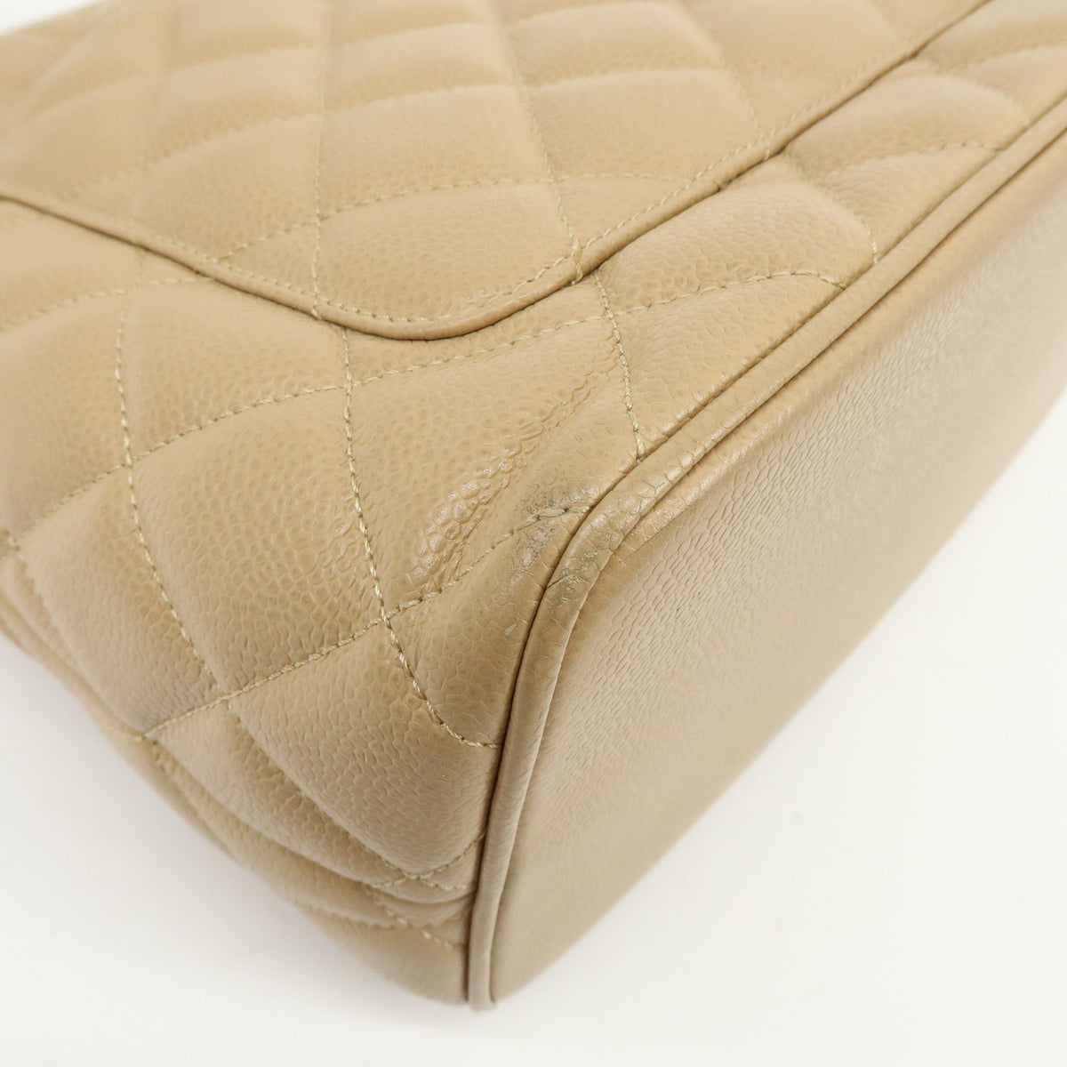 CHANEL Medallion Matelasse COCO Mark Tote Bag Hand Bag Beige A01804