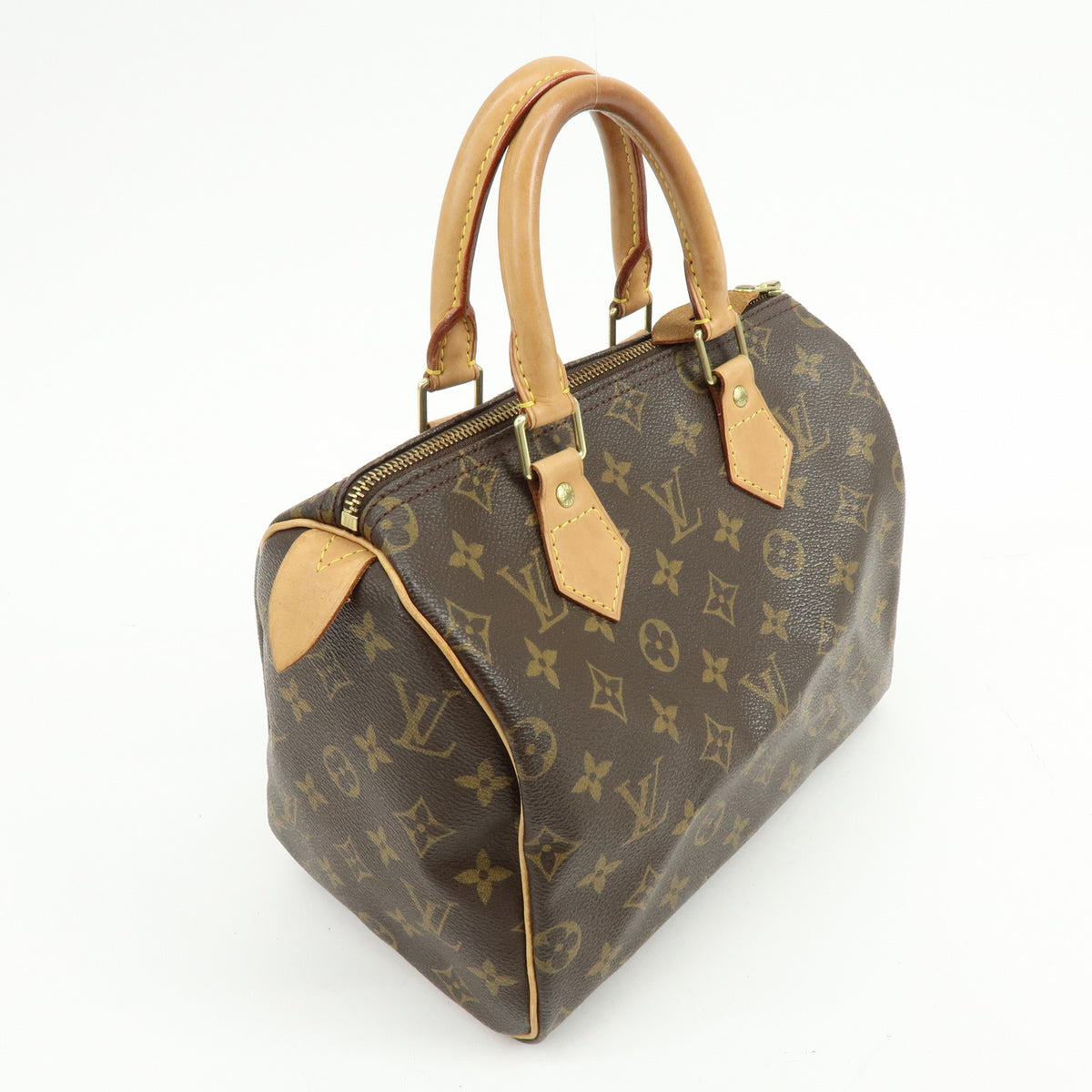 Louis Vuitton Monogram Speedy 25 Boston Bag Hand Bag Brown M41528