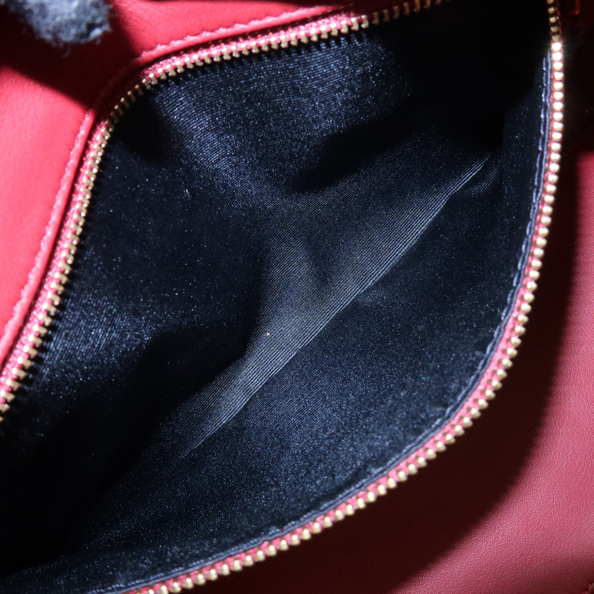 LOEWE Anagram Amazona 28 Leather Hand Bag Boston Bag Wine Red