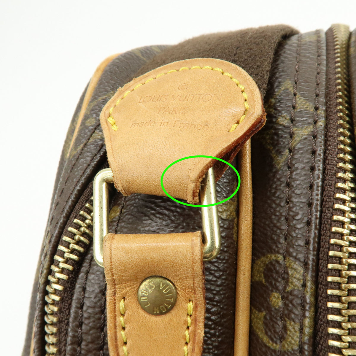 Louis Vuitton Monogram Reporter PM Shoulder Crossbody Bag Brown M45254
