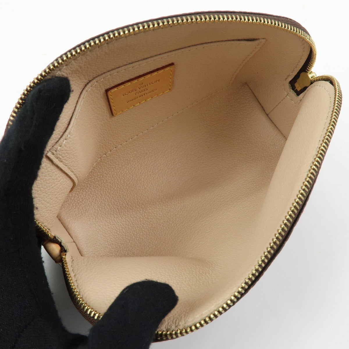 Louis Vuitton Monogram Pochette Cosmetic PM Pouch Brown M47515