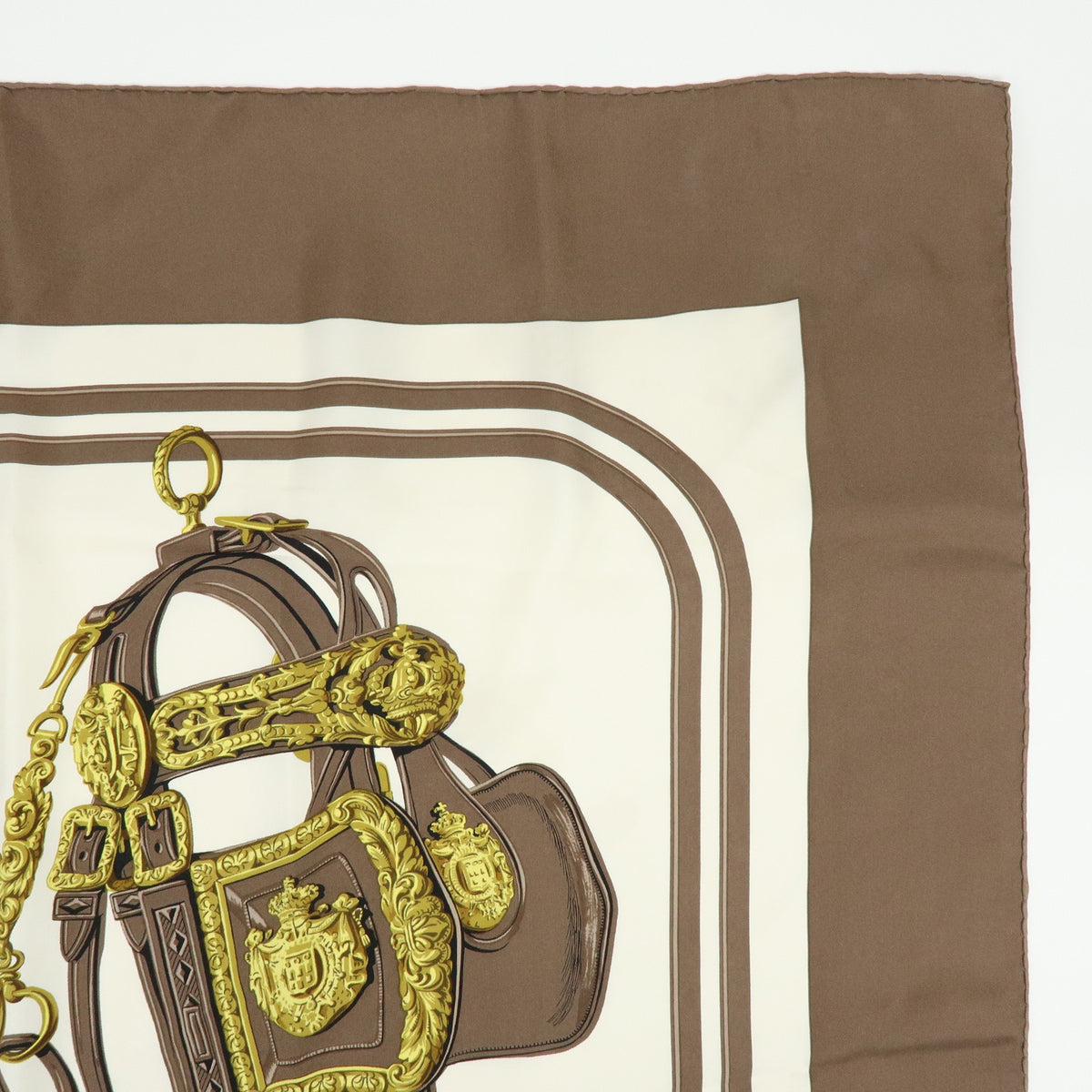 HERMES Carre 90 Lot of 2 Silk 100% Scarf Touvenirs Asie BRIDES de GALA