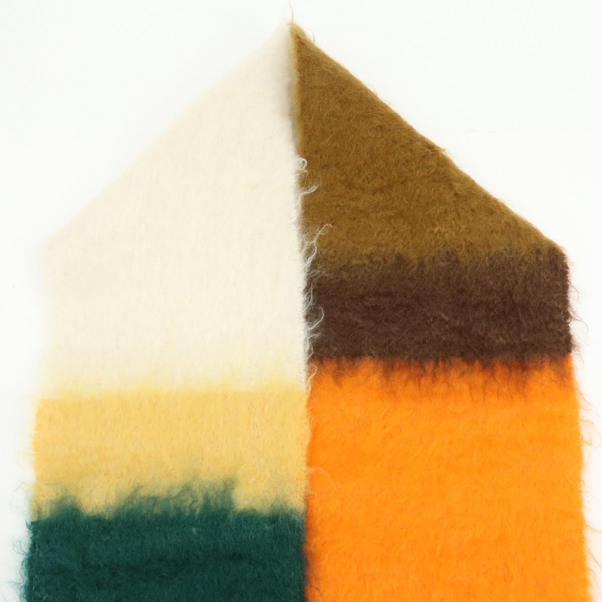 LOEWE Anagram Mohair Wool Scarf Shawl Orange Multicolor