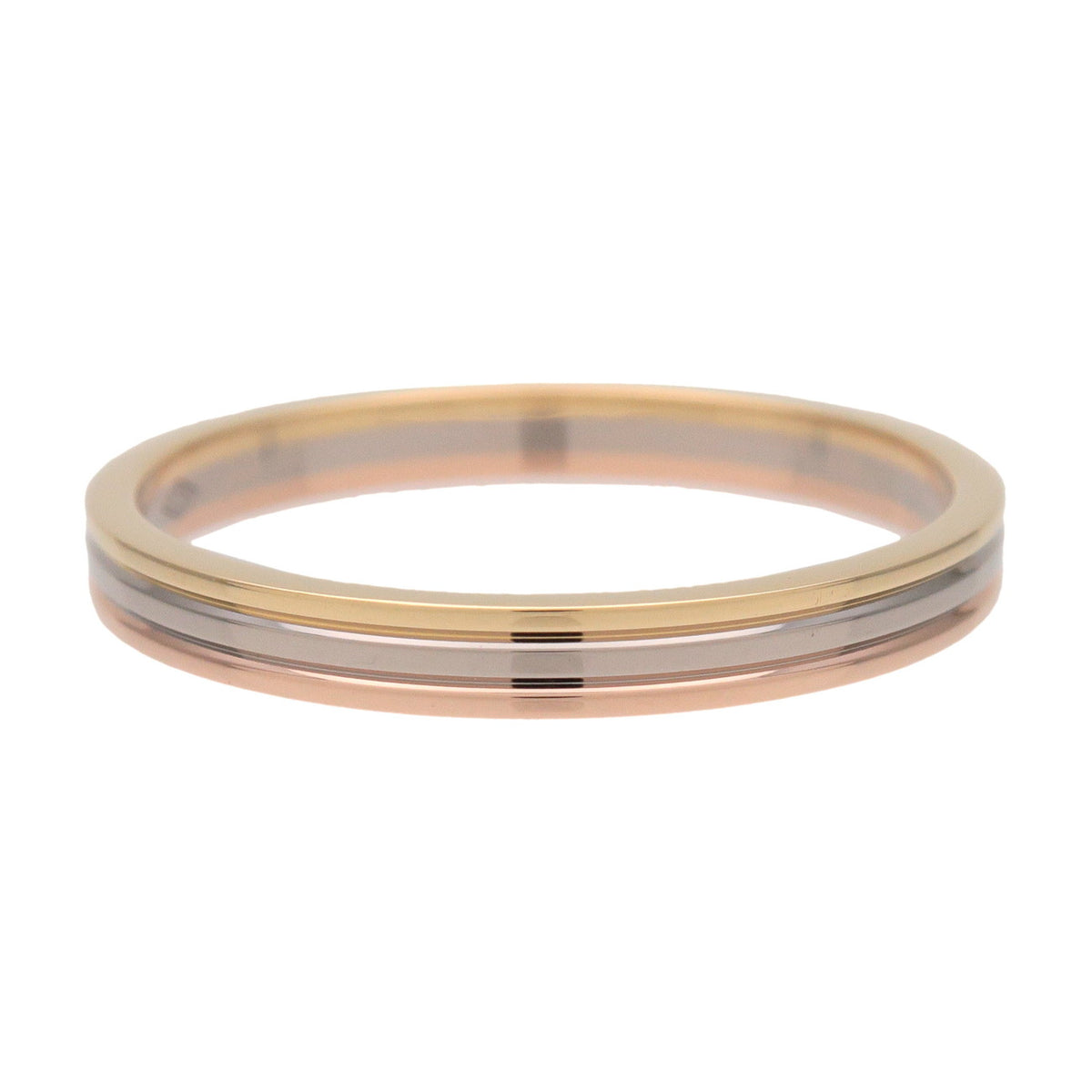 Cartier Vendome Three Color Ring K18 750YG/PG/WG #58 US8.5