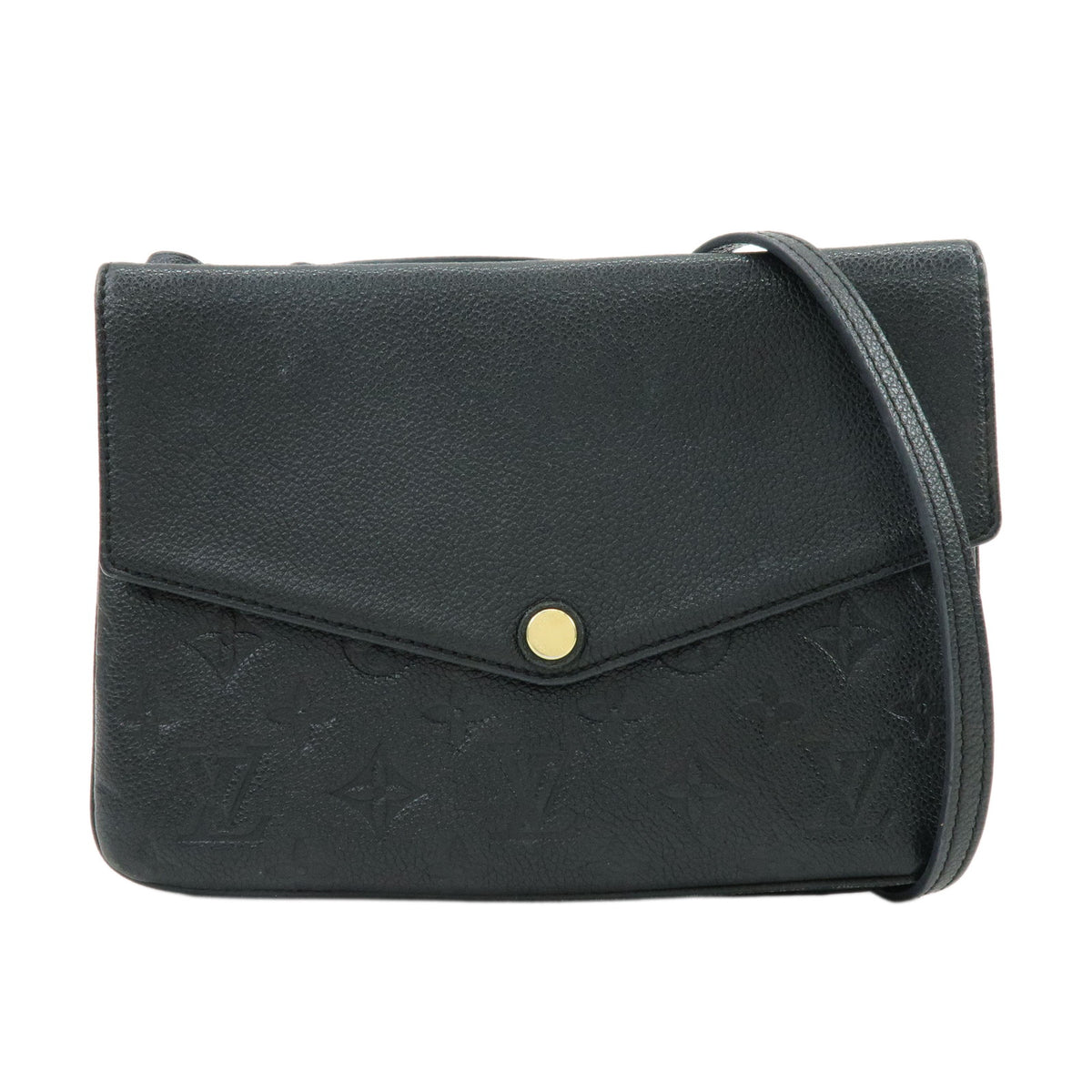 Louis Vuitton Monogram Empreinte Twice Shoulder Bag Noir M50258