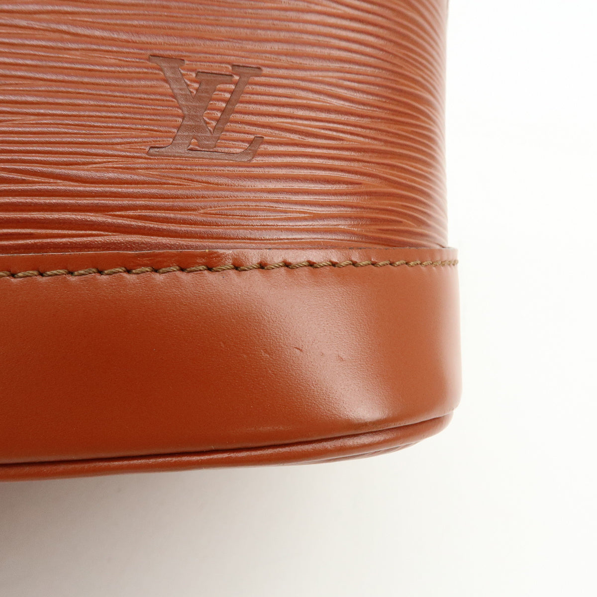 Louis Vuitton Epi Alma PM Leather Hand Bag Kenya Brown M52143