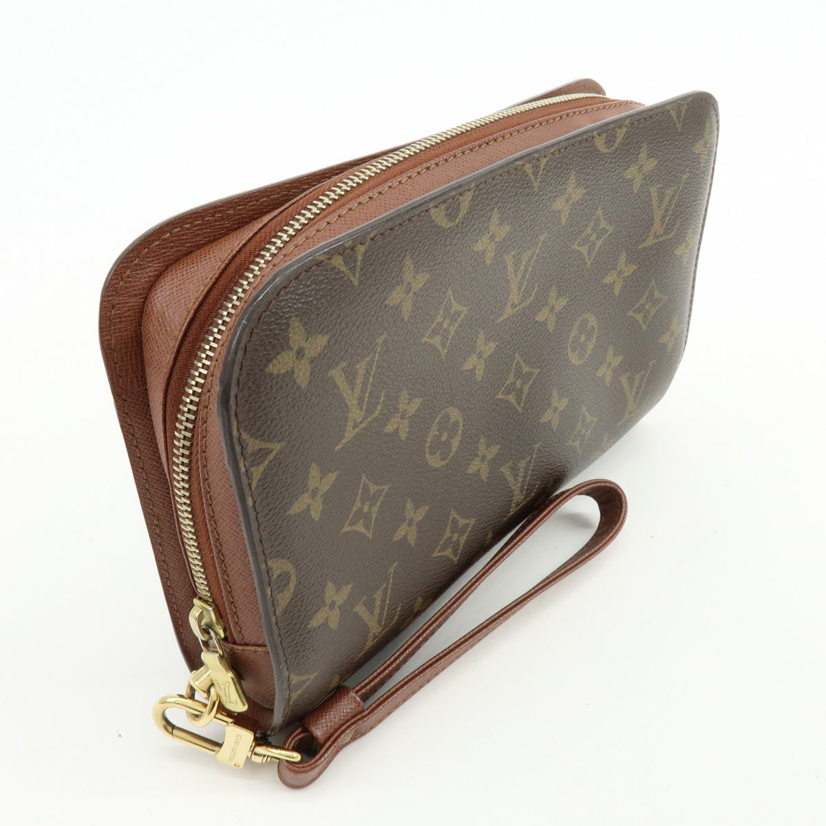 Louis Vuitton Monogram Orsay Clutch Bag Pouch Brown M51790