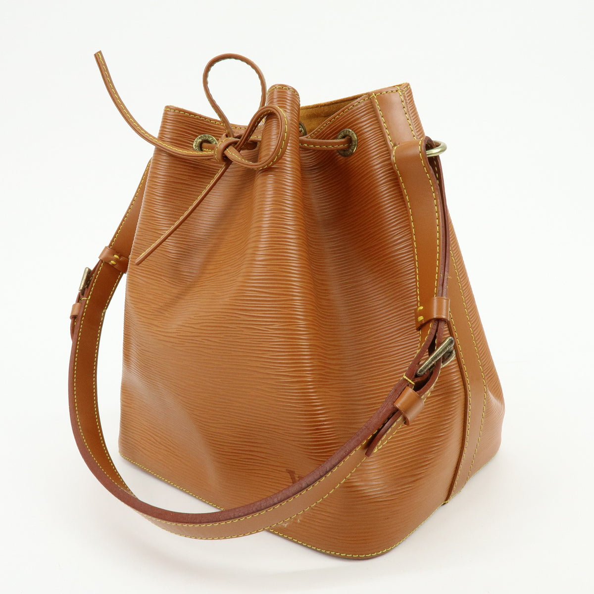 Louis Vuitton Epi Leather Petit Noe Shoulder Bag Zipang Gold M44108