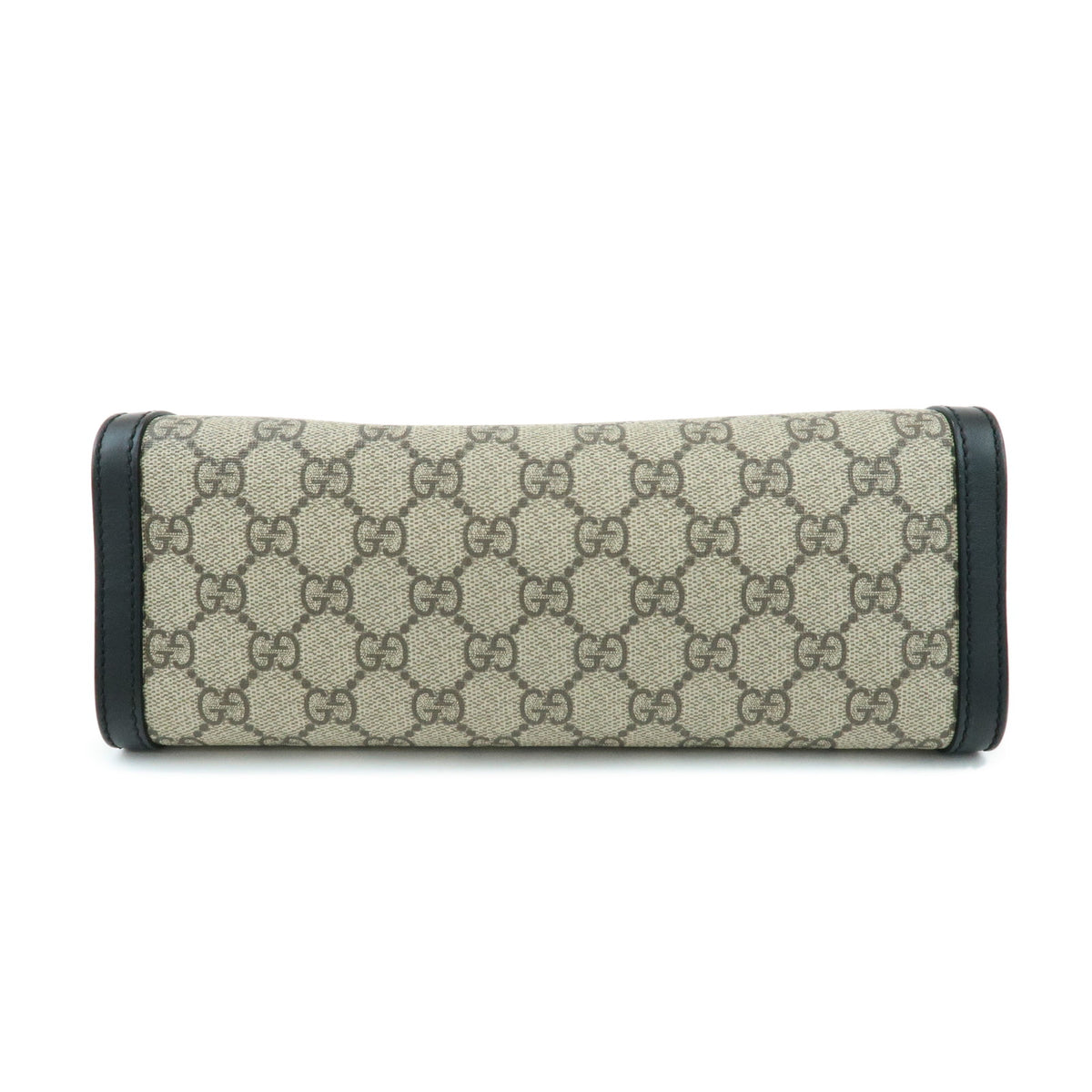 GUCCI Padlock GG Small GG Supreme Chain Shoulder Bag Beige Black 498156