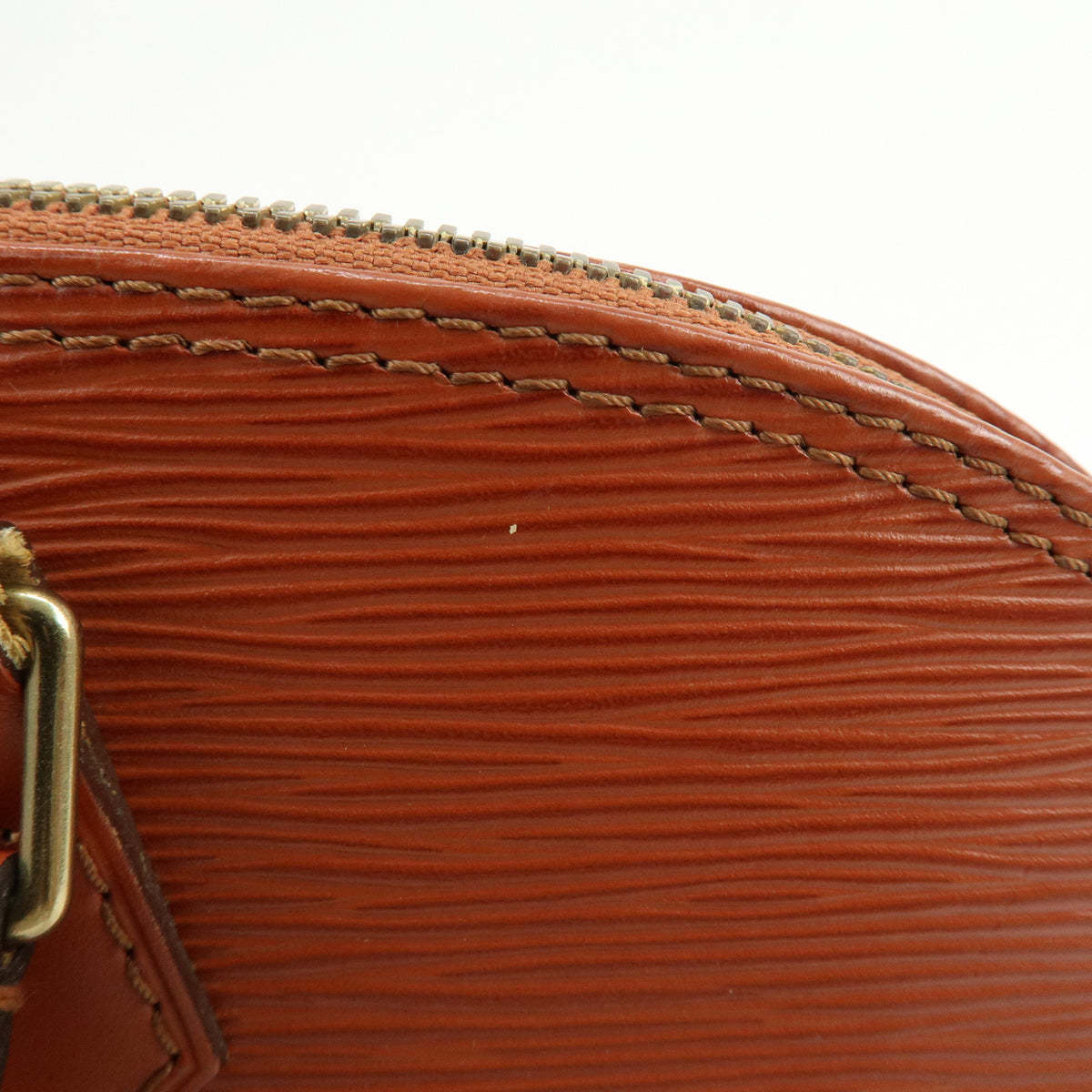 Louis Vuitton Epi Alma PM Leather Hand Bag Kenya Brown M52143