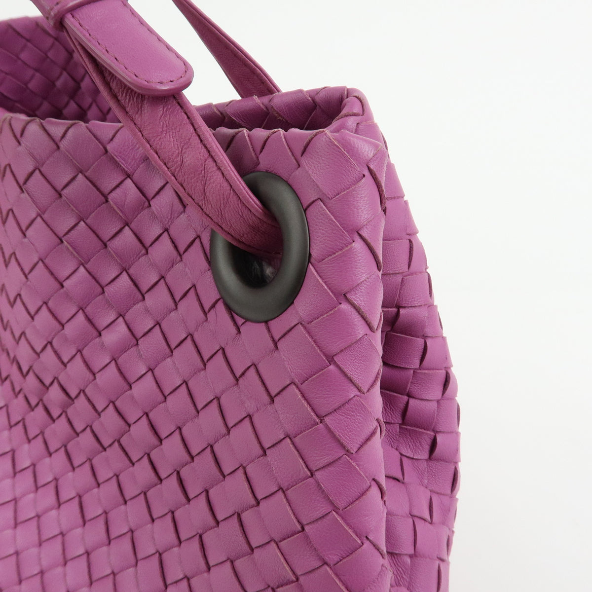 BOTTEGA VENETA Garda Intrecciato Leather Tote Bag Shoulder Bag Purple