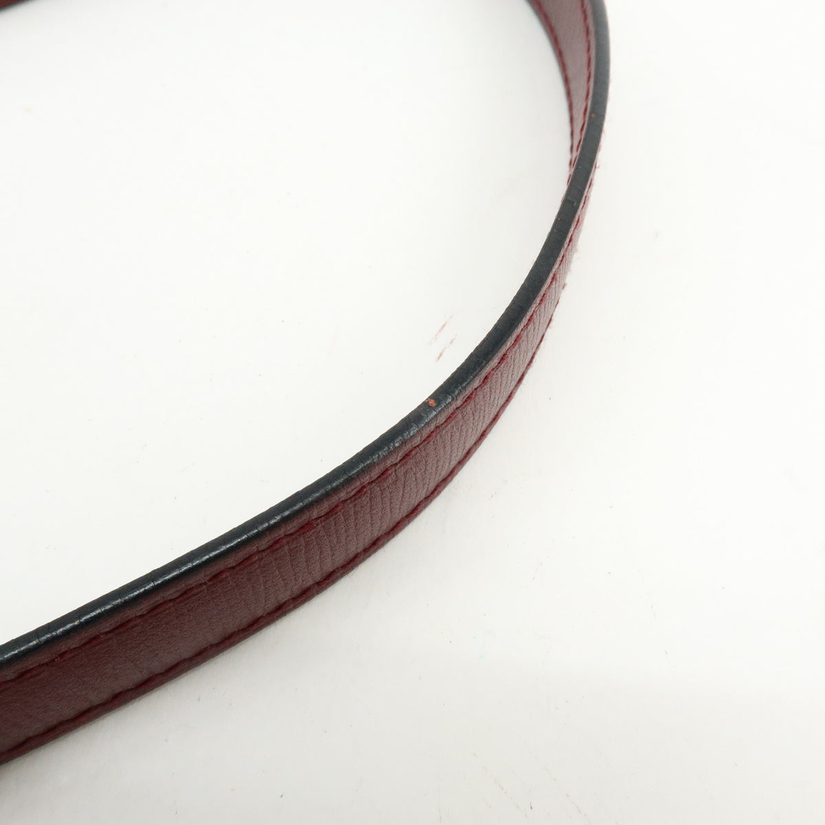 Cartier Must de Cartier Leather Drawstring Shoulder Bag Bordeaux