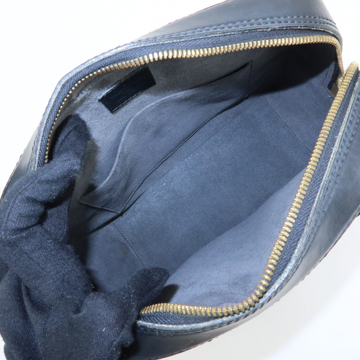 Louis Vuitton Epi Sablons Leather Hand Bag Noir Black M52042