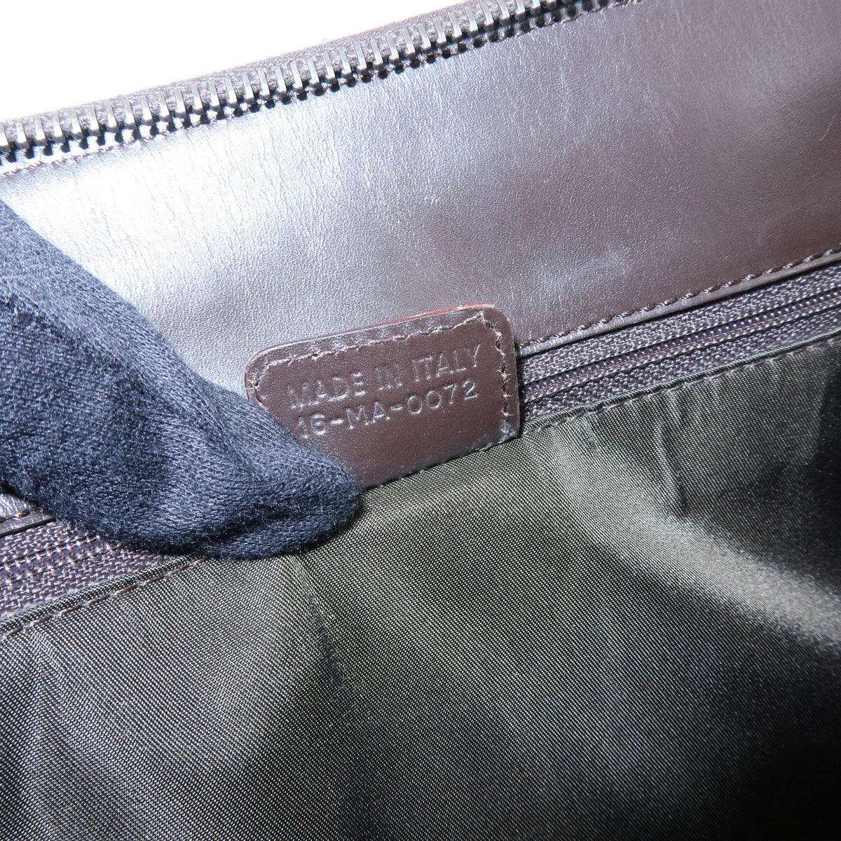 Christian Dior Trotter Street Chic Canvas Leather Hand Bag Brown