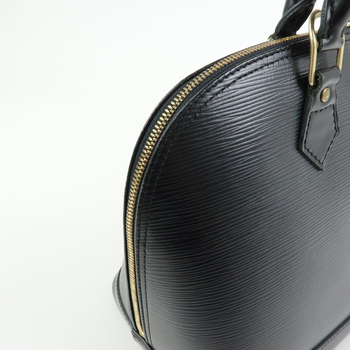 Louis Vuitton Epi Alma Leather Hand Bag Noir Black M52142