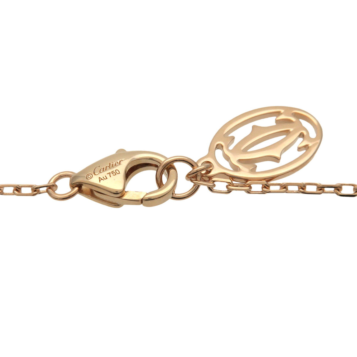 Cartier D'amour 1P Diamond Necklace SM 0.09ct K18 750YG Yellow Gold