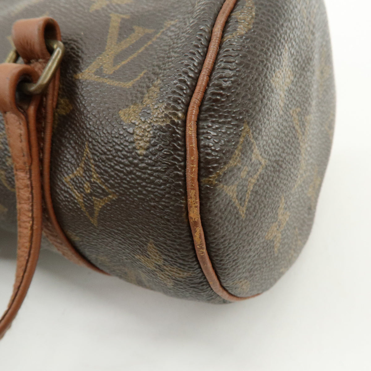 Louis Vuitton Monogram Papillon 22 Canvas Leather Hand Bag Brown M51367