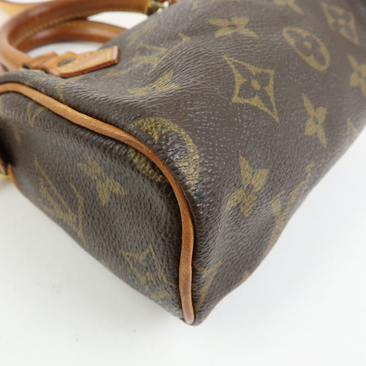 Louis Vuitton Monogram Mini Speedy Hand Bag & Strap M41534 J00142 Lot
