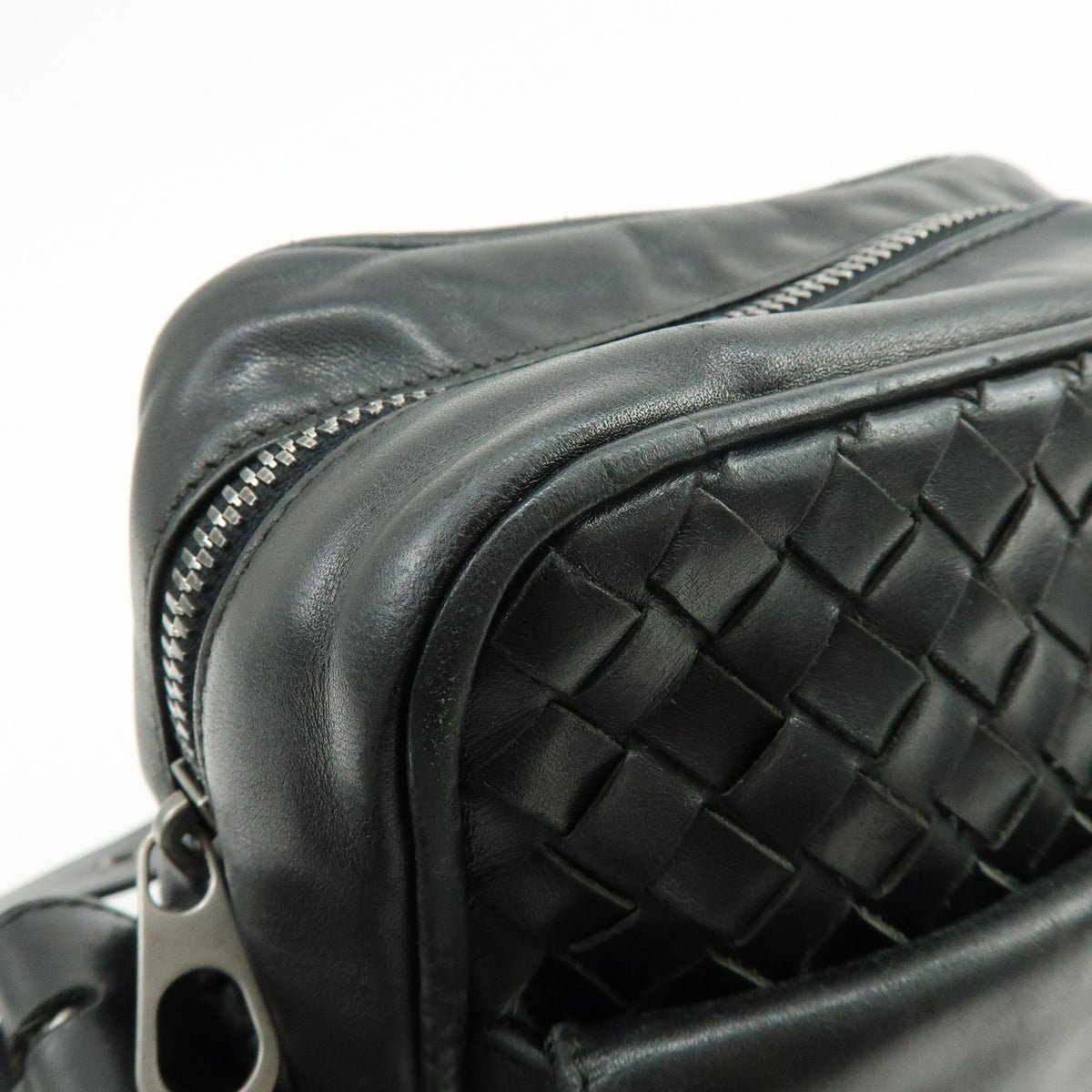 BOTTEGA VENETA Intrecciato Leather Shoulder Bag Crossbody Bag 163313