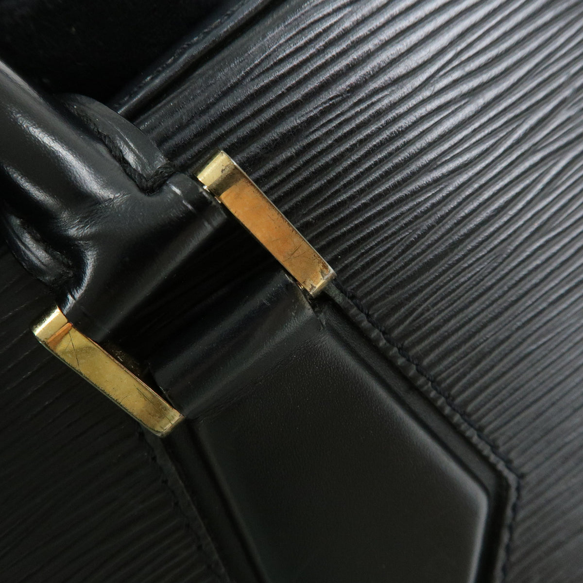 Louis Vuitton Epi Sablons Leather Hand Bag Noir Black M52042