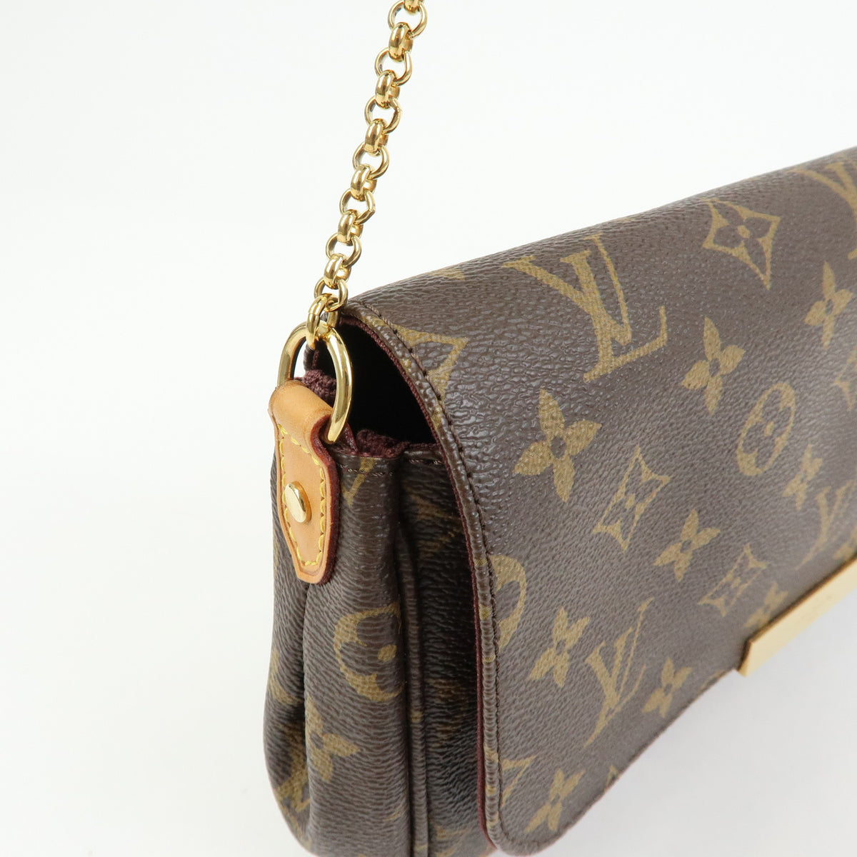 Louis Vuitton Monogram Favorite MM Shoulder Bag Brown M40718