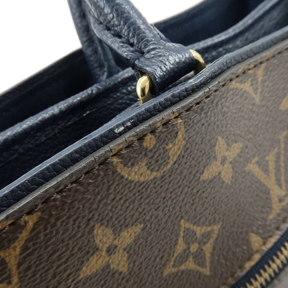 Louis Vuitton Monogram Popincourt PM 2Way Hand Bag Brown Marine M43434