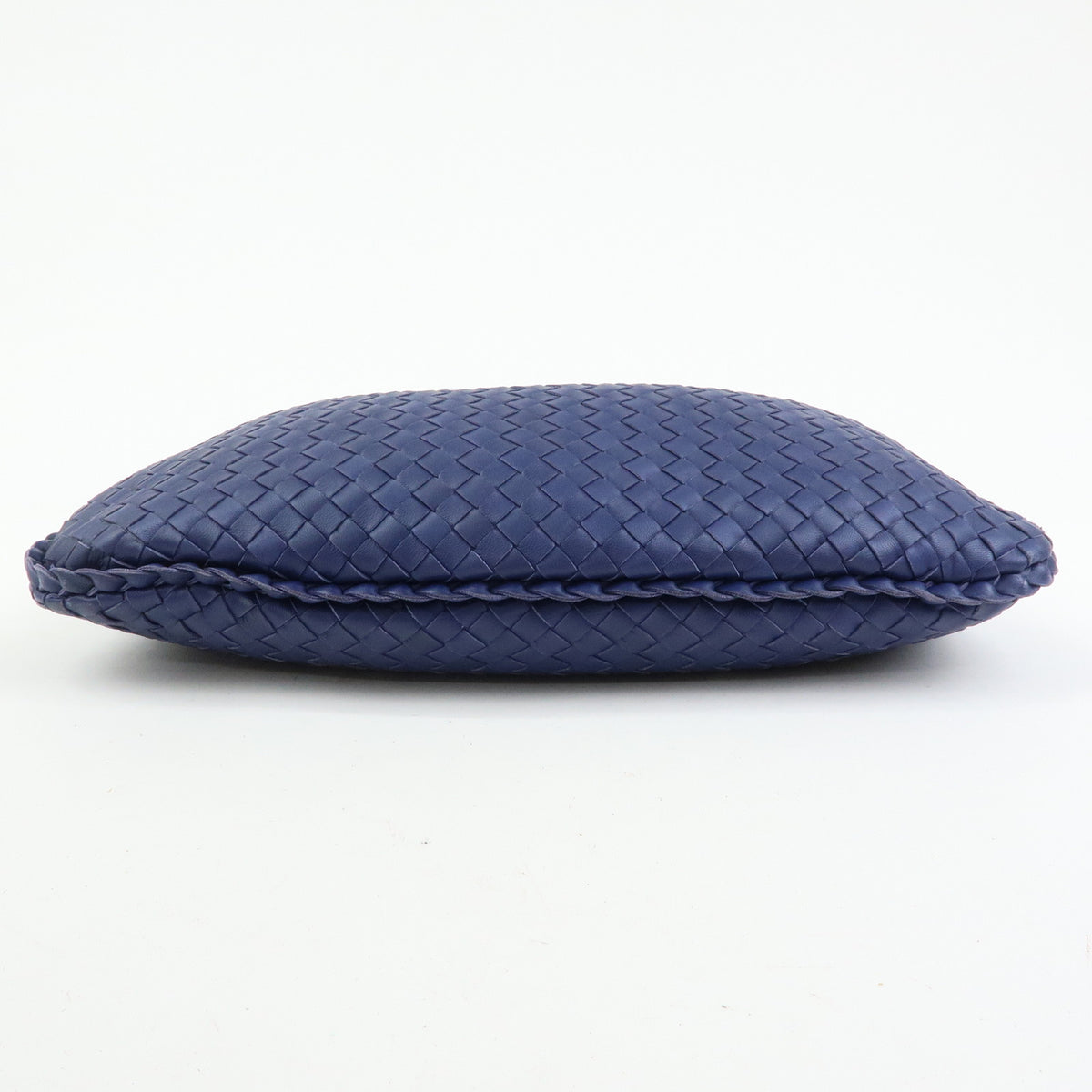 BOTTEGA VENETA Intrecciato Hobo Leather Shoulder Bag Hand Bag Navy