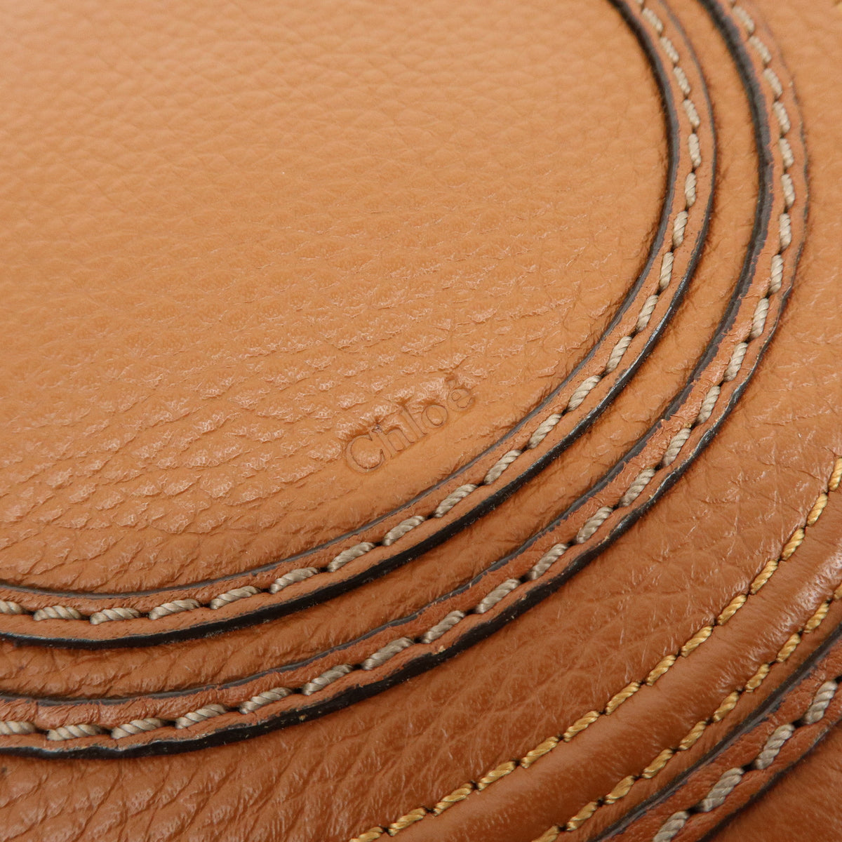 Chloe Mercy Leather Shoulder Bag Crossbody Bag Brown