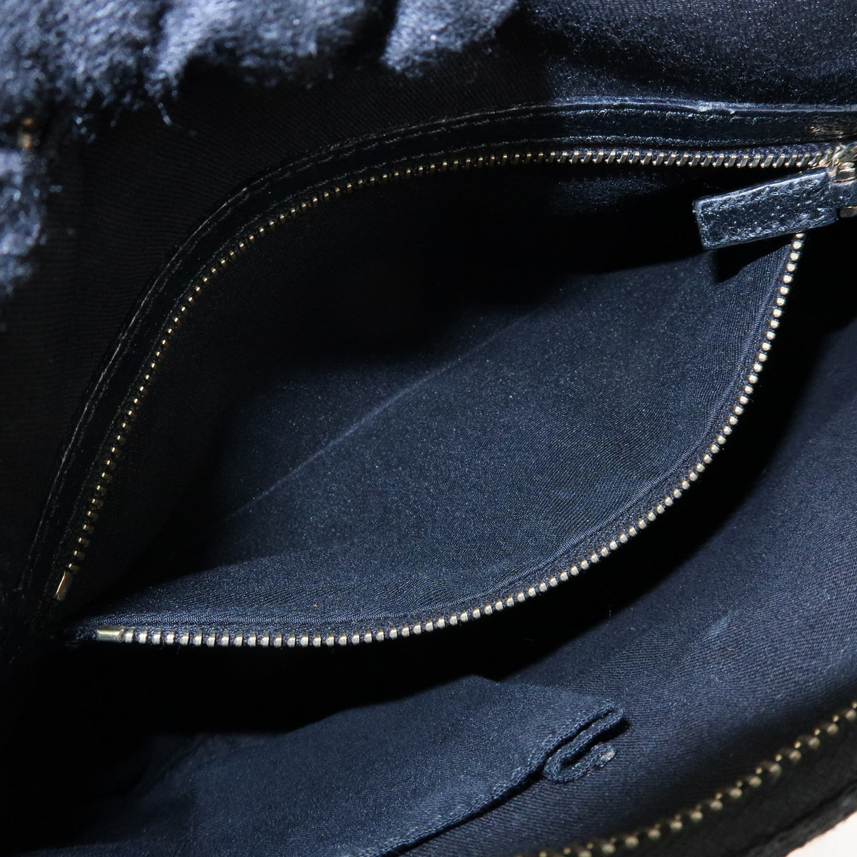 GUCCI Bamboo GG Canvas Leather Hand Bag Black 137378