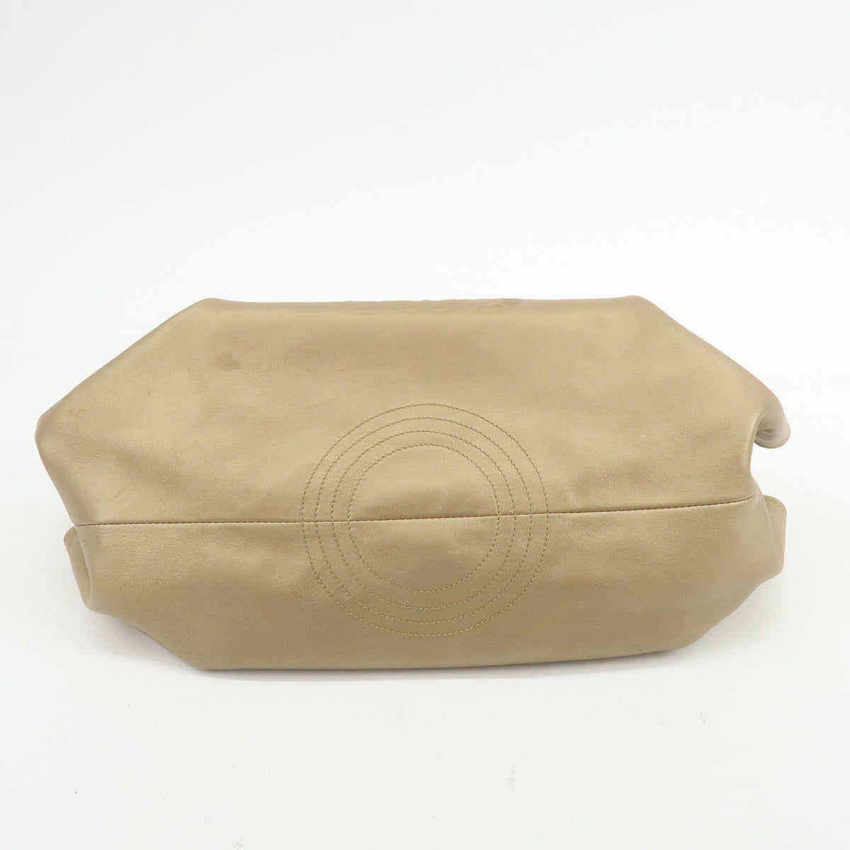 LOEWE Anagram Nappa Aire Leather Hand Bag Tote Bag Gold