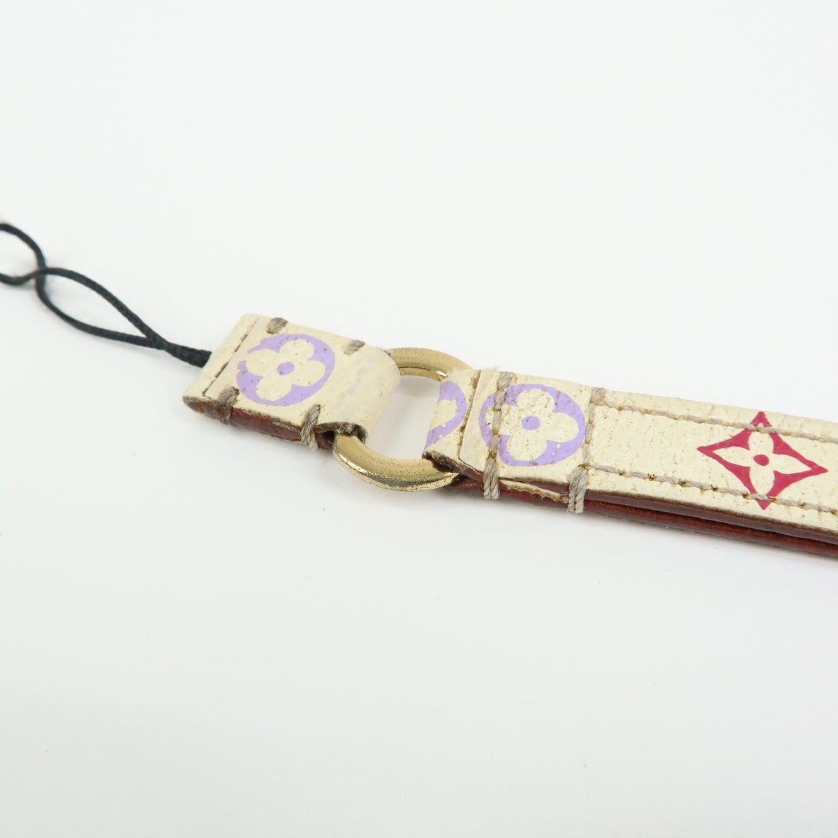 Louis Vuitton Monogram Multicolor Dragonne Telephone Strap Blanc M92597