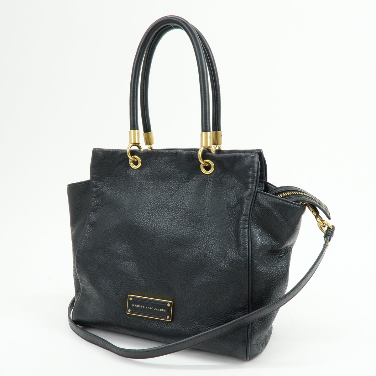 MARC by MARC JACOBS Top Handle Leather 2Way Bag Shoulder Bag Black