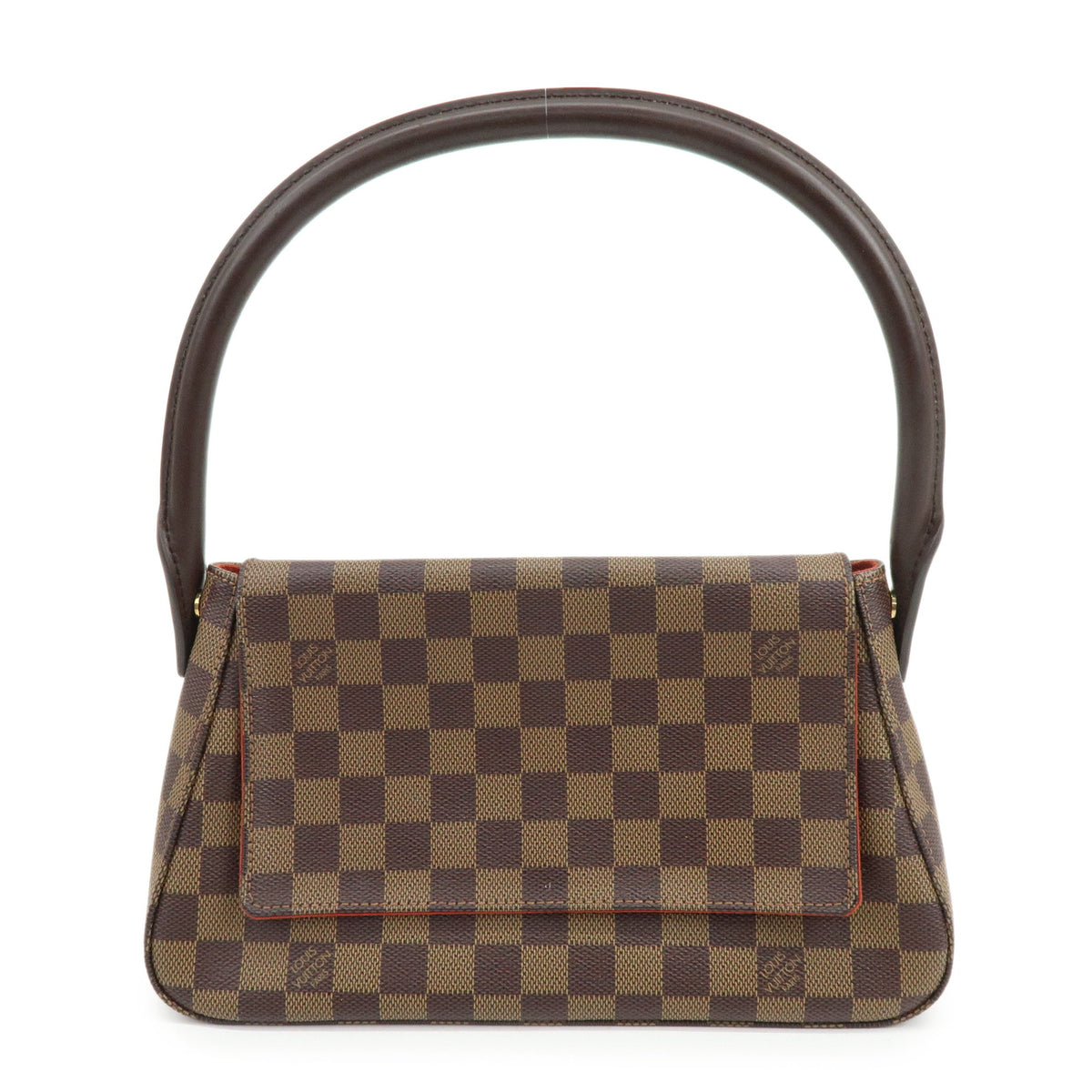 Louis Vuitton Damier Ebene Mini Looping Shoulder Bag Brown N51158
