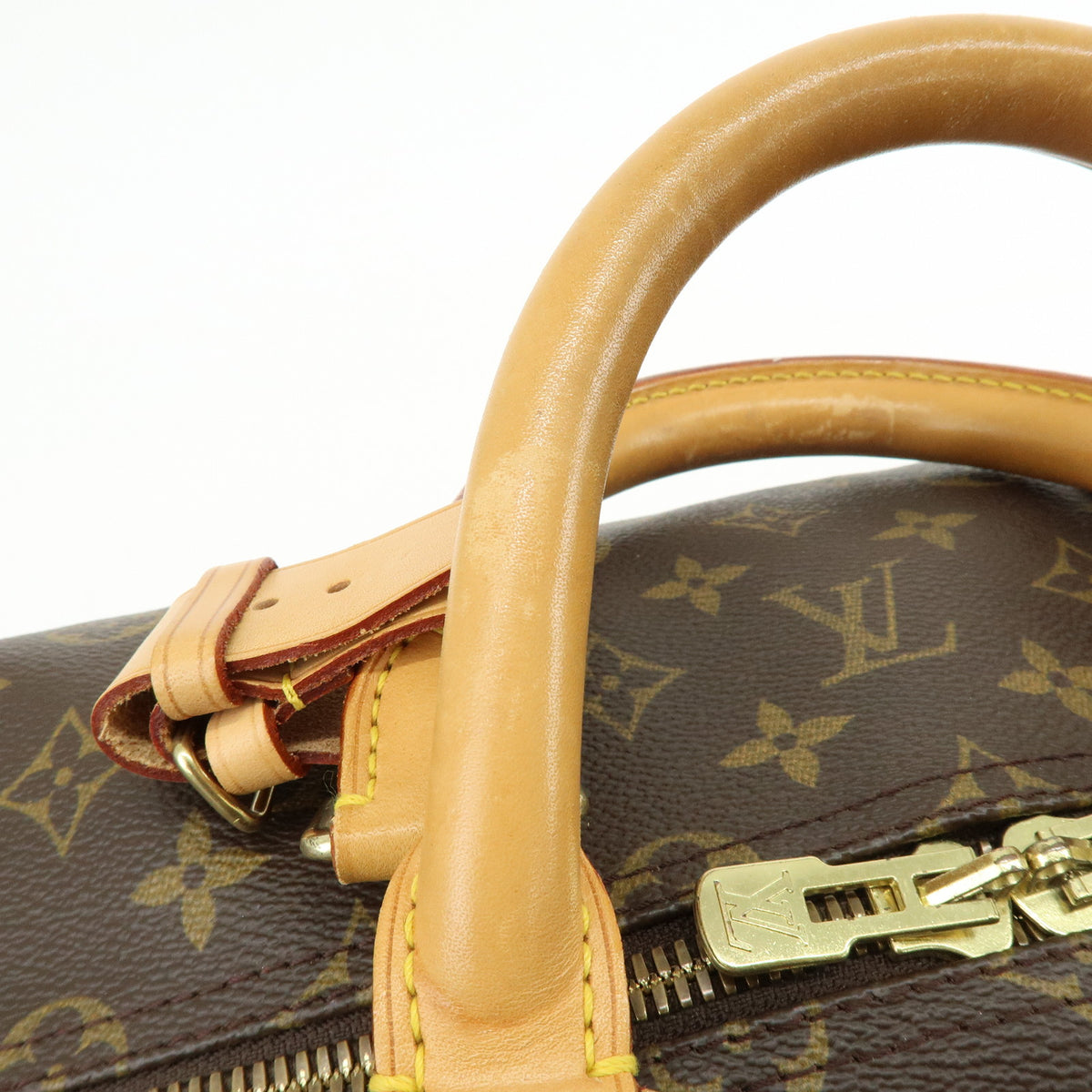 Louis Vuitton Monogram Keep All Bandouliere 55 Boston Bag Brown M41414