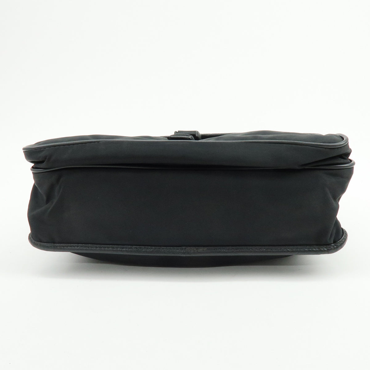 PRADA Triangle Logo Nylon Saffiano Leather Shoulder Bag Crossbody Bag