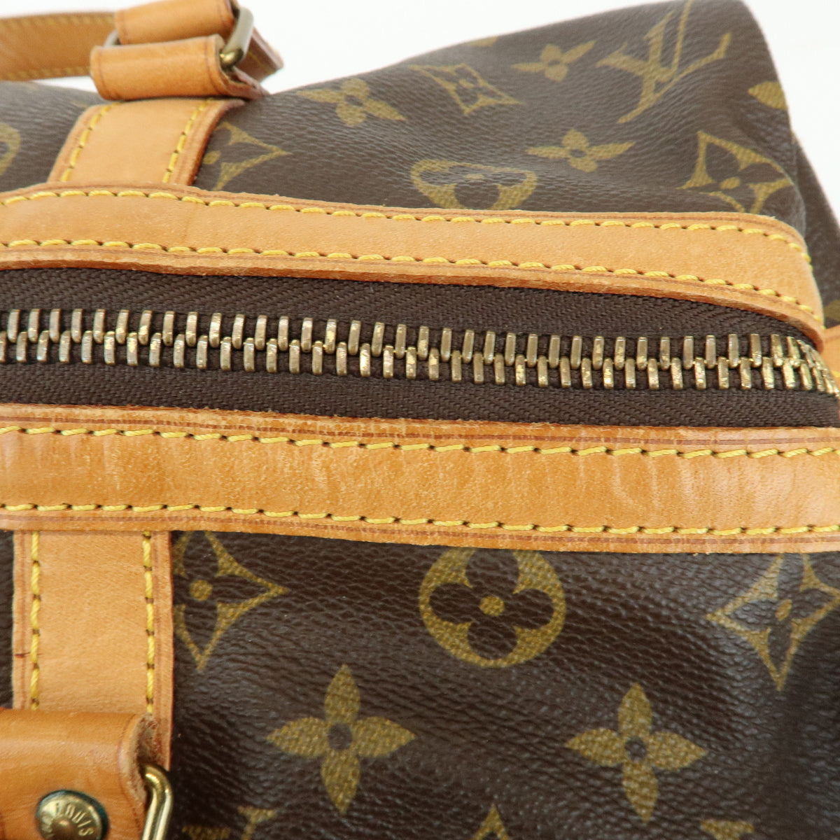 Louis Vuitton Monogram Sac Souple 35 Boston Bag Brown M41626