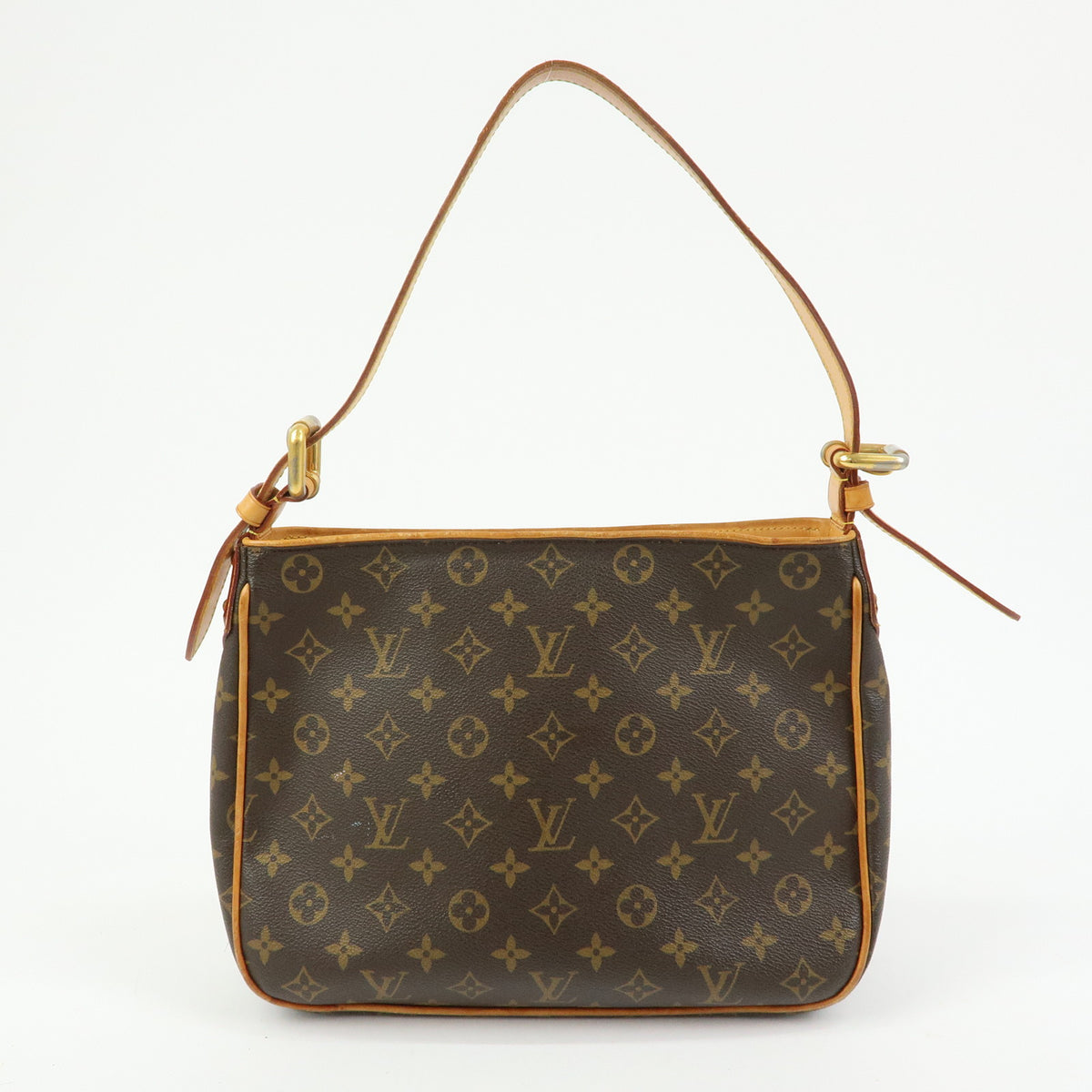 Louis Vuitton Monogram Hudson GM Canvas Shoulder Bag Brown M40045