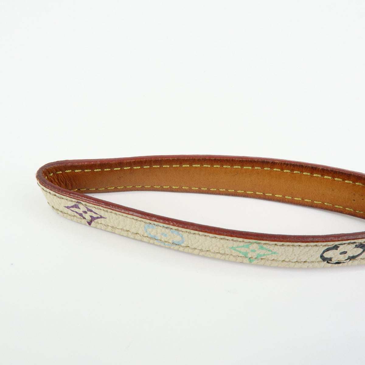 Louis Vuitton Monogram Multicolor Dragonne Telephone Strap Blanc M92597