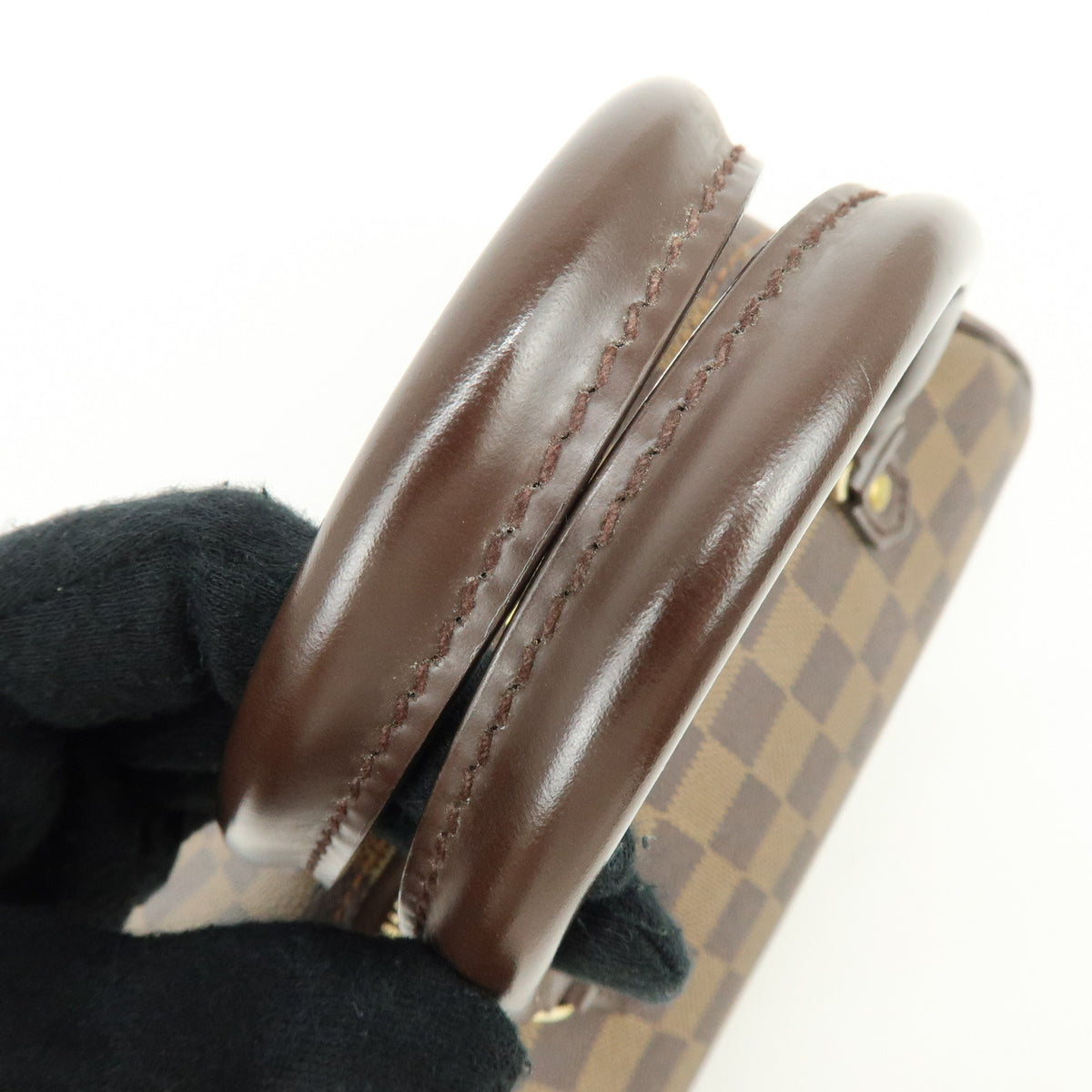 Louis Vuitton Damier Ebene Rivera Mini Hand Bag Brown N41436