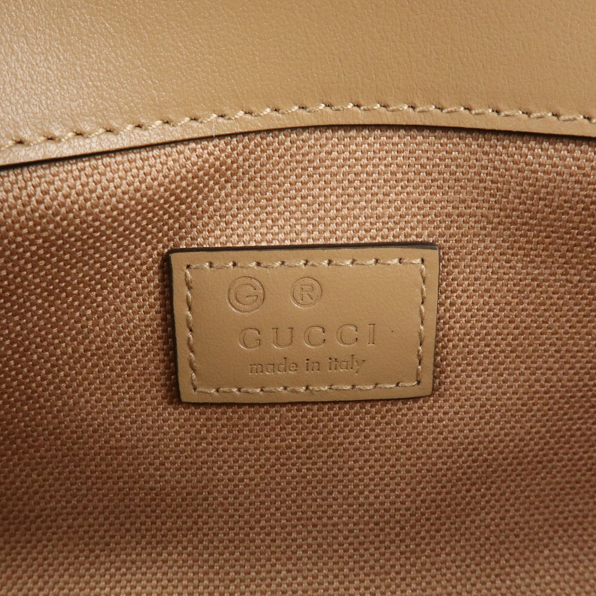 GUCCI GG Marmont Leather Chain Shoulder Bag Beige 826098
