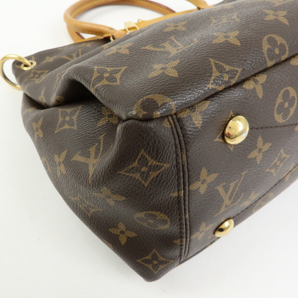 Louis Vuitton Monogram Pallas MM 2Way Bag Hand Bag Saffron M40929