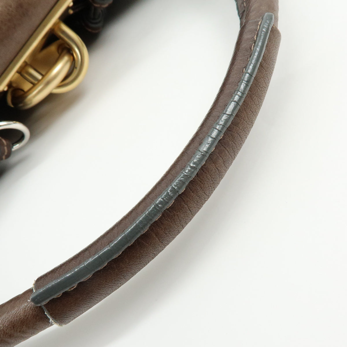 Chloe Paddington Leather Shoulder Bag Hand Bag Dark Brown