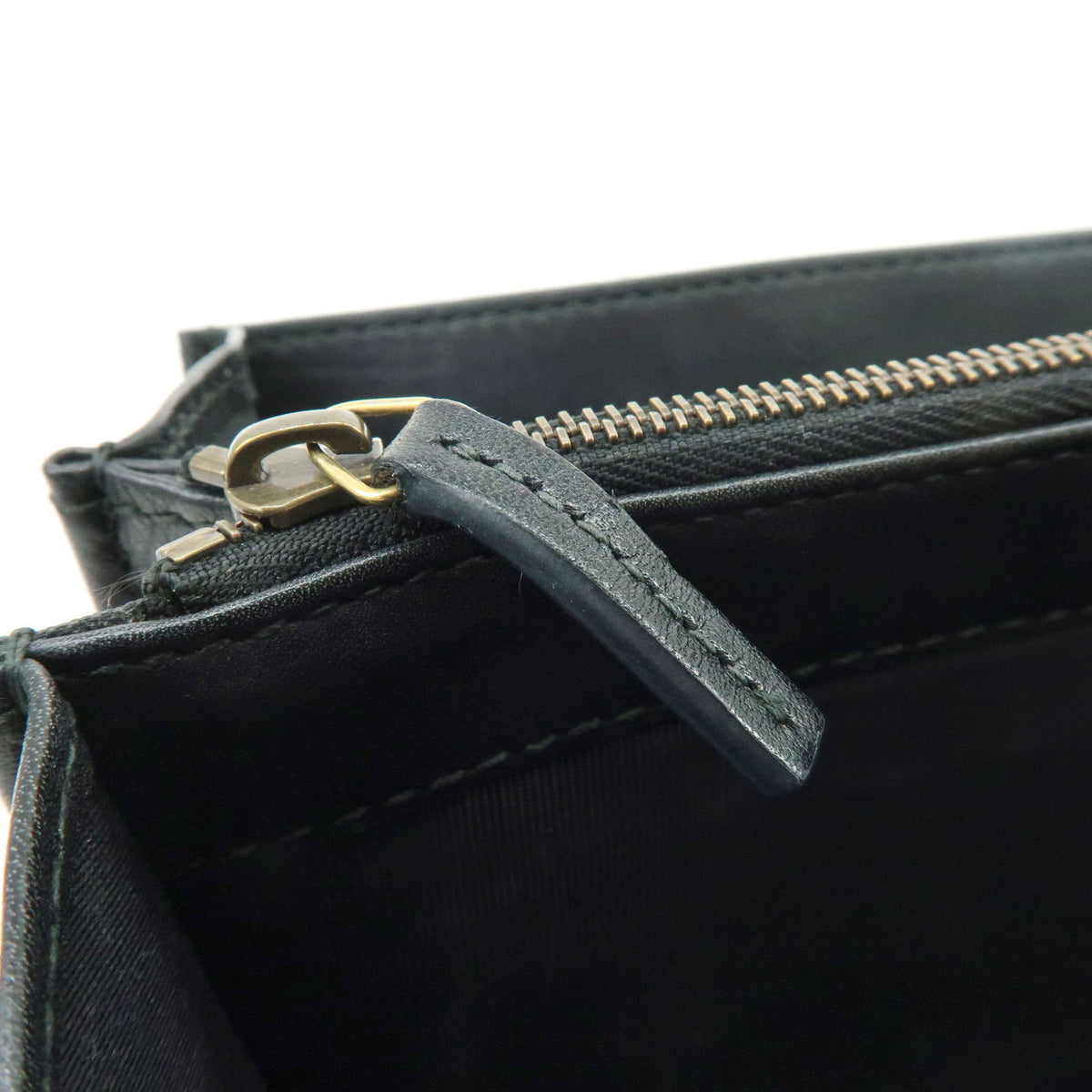 GUCCI GG Marmont Double G Leather Chain Shoulder Bag Black 474575