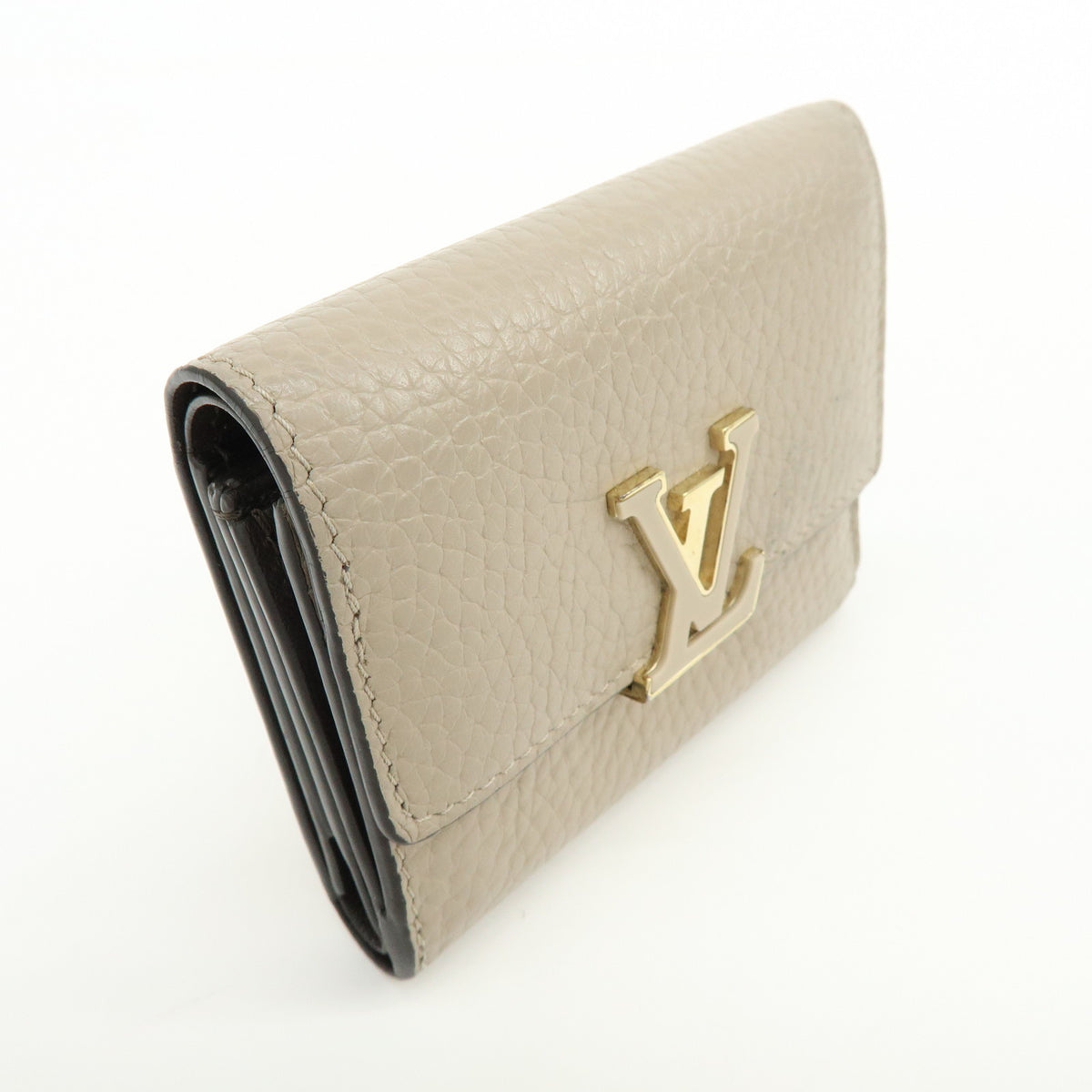 Louis Vuitton Portefeuille Capcines Galet Compact Wallet Galet M68747