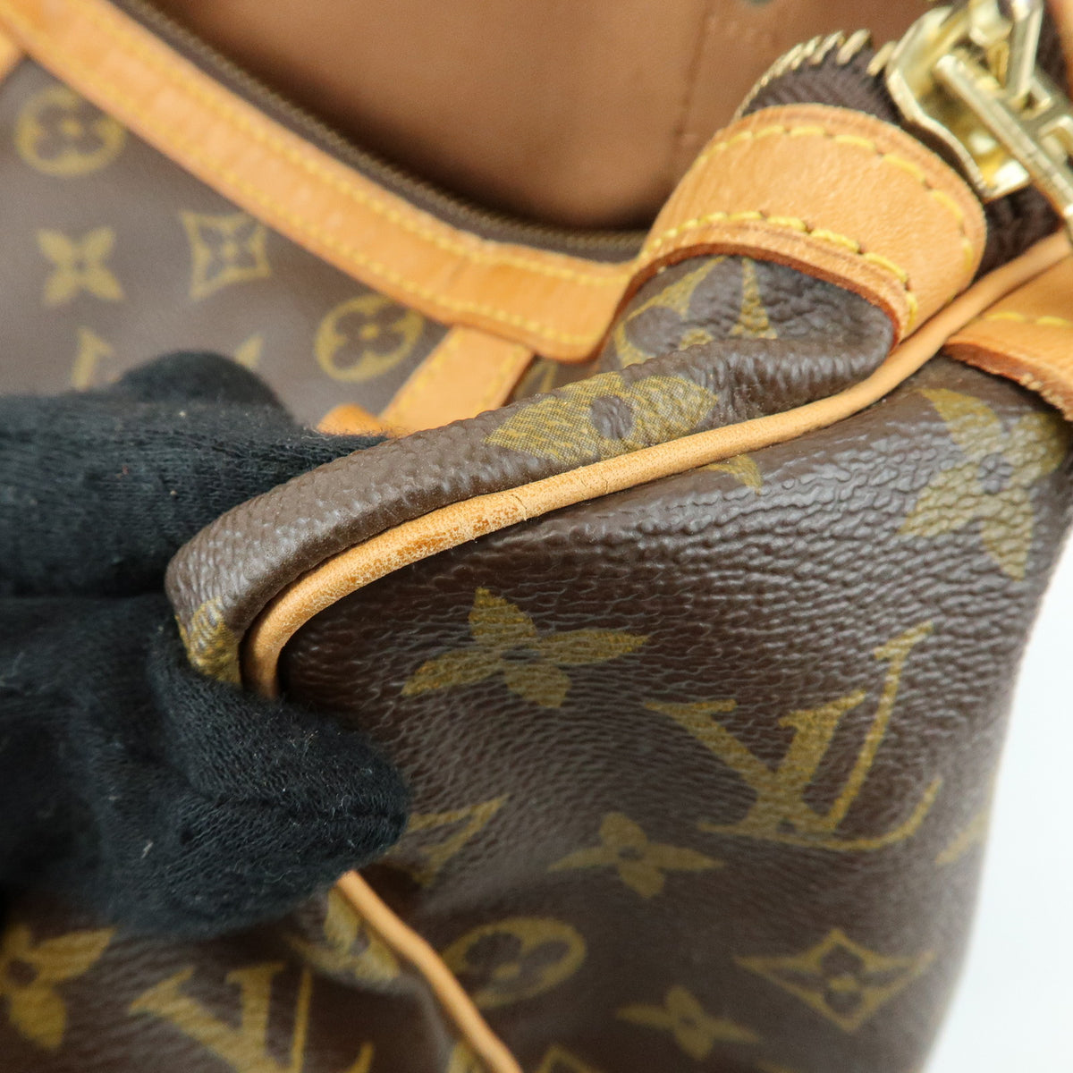 Louis Vuitton Monogram Sac Souple 35 Boston Bag Brown M41626